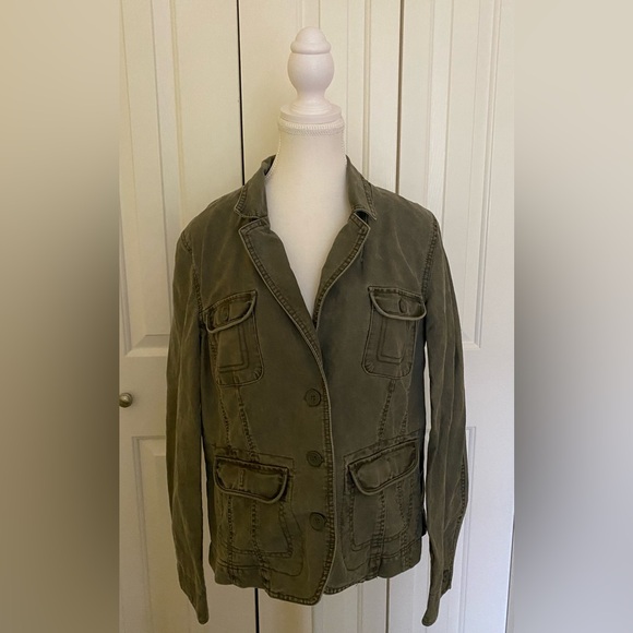 Green utility jacket (XL) - Picture 1 of 3